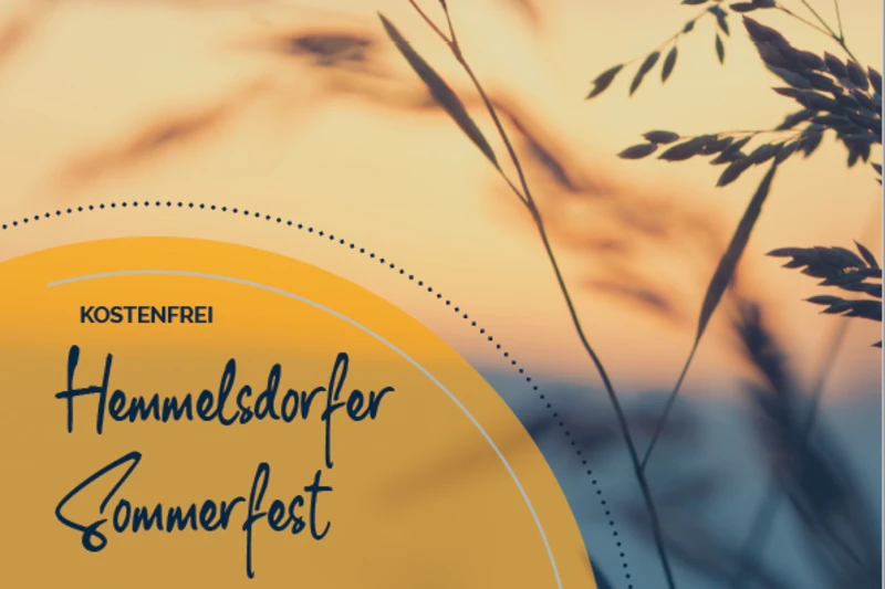 Flyer Hemmelsdorfer Sommerfest 02. Juli 2022