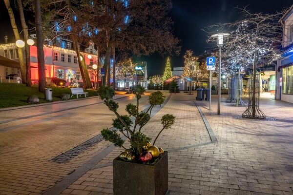 Timmendorfer Platz in bunten Farben