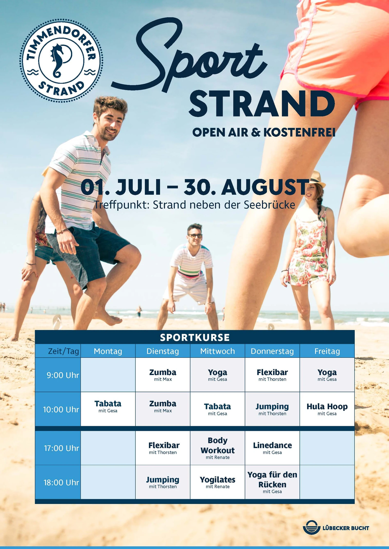 Plan des Sportstrandes