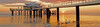 Timmendorfer Strand Teehausbrücke im Sonnenaufgang