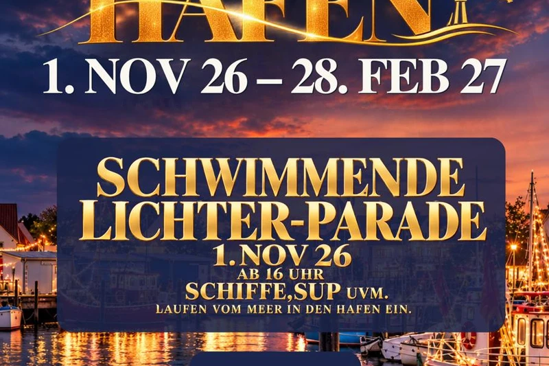Schwimmende Lichter-Parade vom 1. November 2026 bis 28. Februar 2027