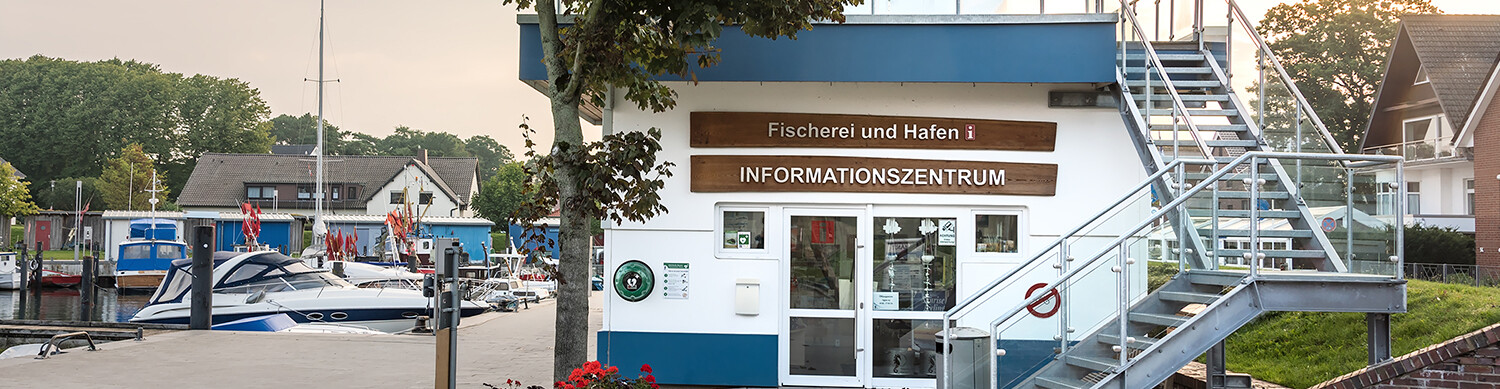 Hafeninformationszentrum Niendorf von außen