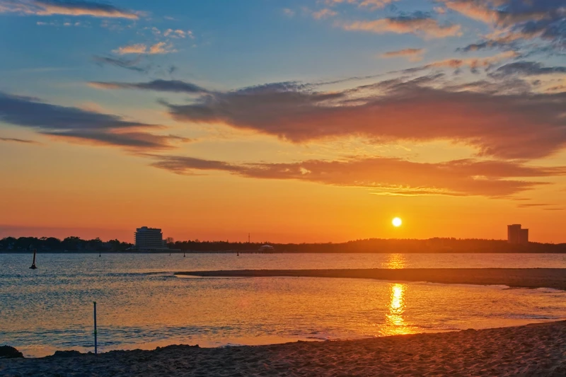 Sonnenuntergang über dem Meer