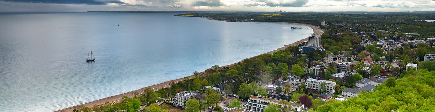 Lübecker Bucht aus der Vogelperspektive
