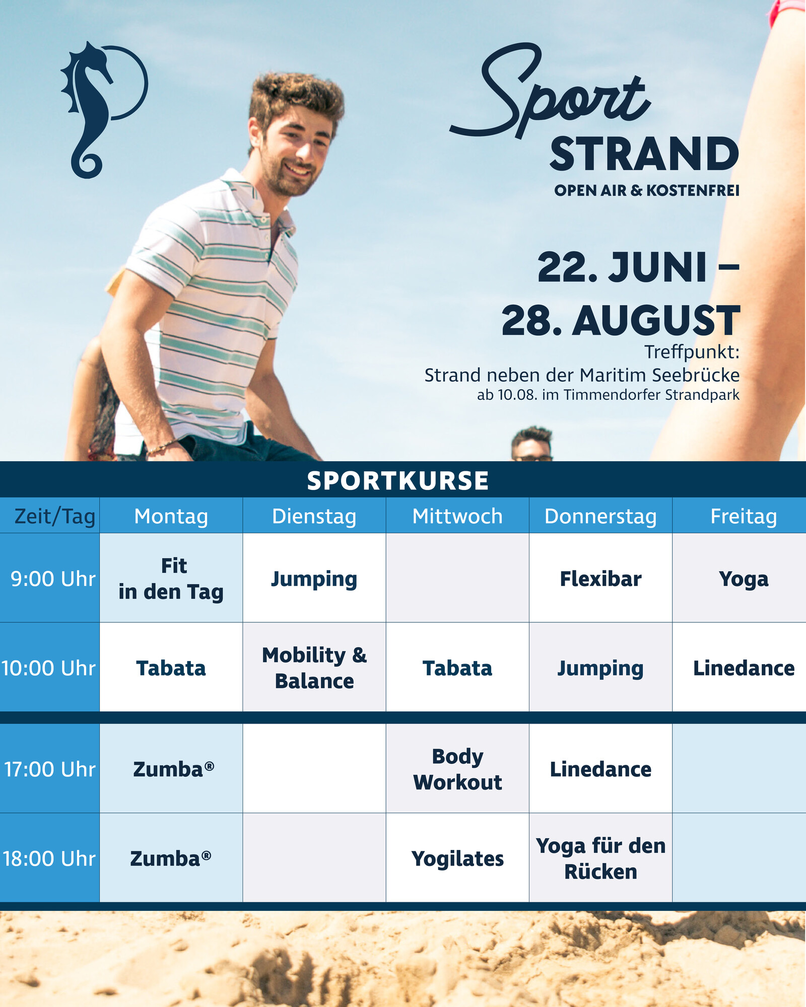 Kursplan vom Sportstrand 2026
