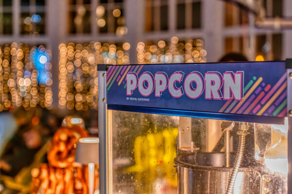 Popcorn in der Trinkkurhalle.