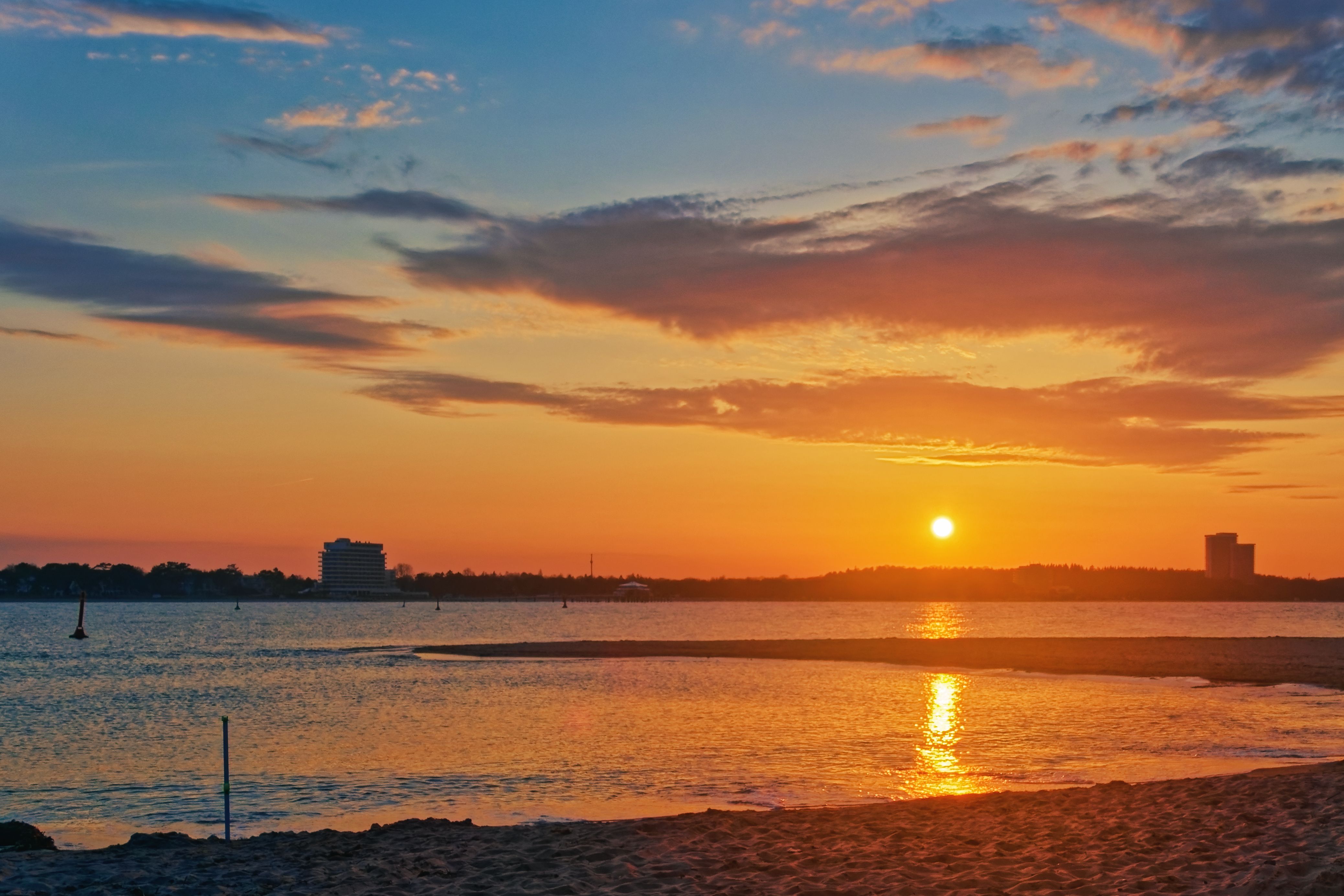 Sonnenuntergang über dem Meer