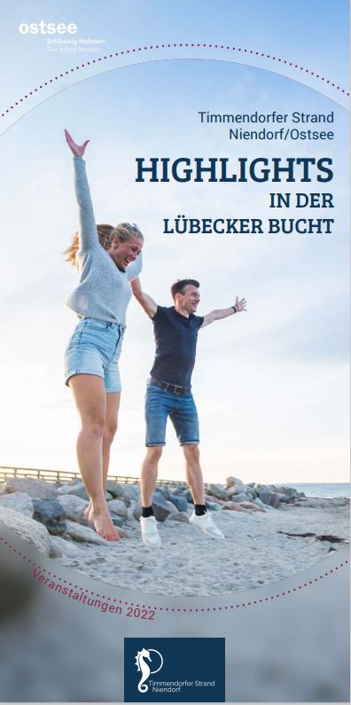 Flyer Titelblatt Highlights in der Lübecker Bucht