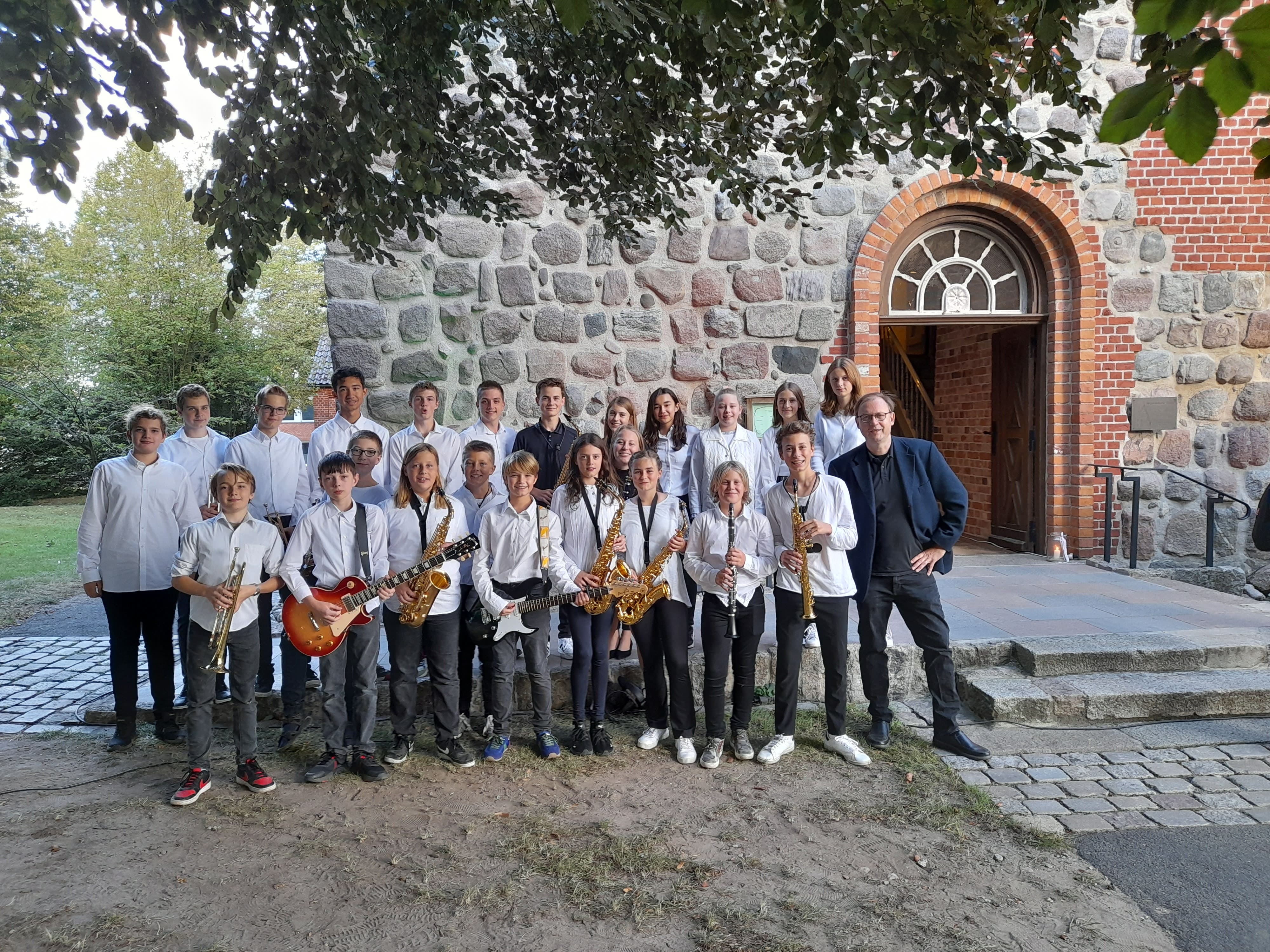 Gruppenfoto einer Big Band